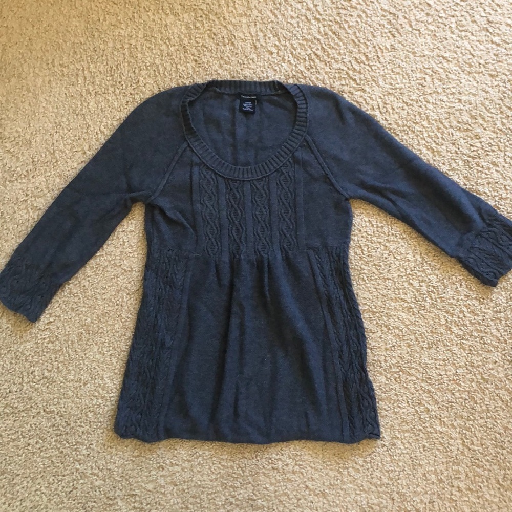 Calvin Klein knit grey sweater